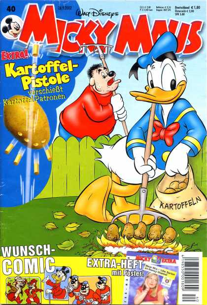 Micky Maus 2300 - Potato Gun - Kartoffel-pistole - Rake - Potato - Donald Duck