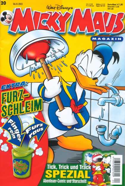Micky Maus 2333 - Donald Duck - Furz-schleim - Trick Treat And Track - Finer -rein - Plunger