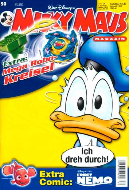 Micky Maus 2363 - Walt Disney - Mega Robo-kreisel - Findet Nemo - Extra Comic - Ich Dreh Durch