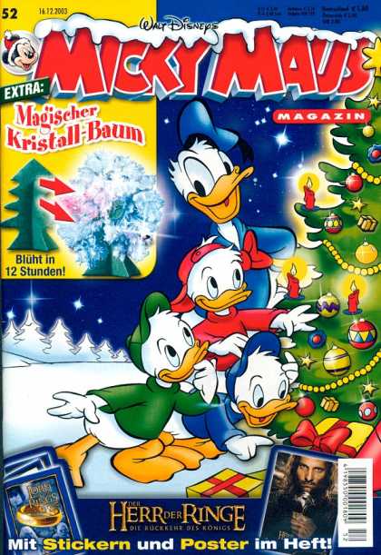Micky Maus 2365 - Sticker - Poster - Donald Duck - Nephews - Christmas Tree