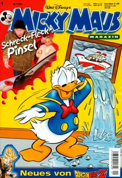 Micky Maus 2367 - Donald Duck - Walt Disney - Water - Ship - Shreck-fleck-pinsel