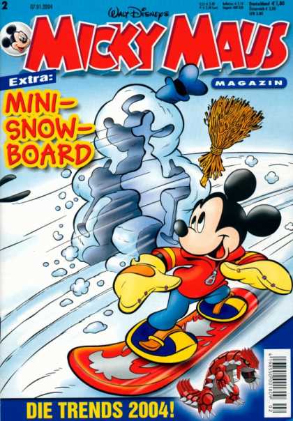 Micky Maus 2368 - Walt Disney - Mini-snow-board - Snowman - Mittens - Goofy