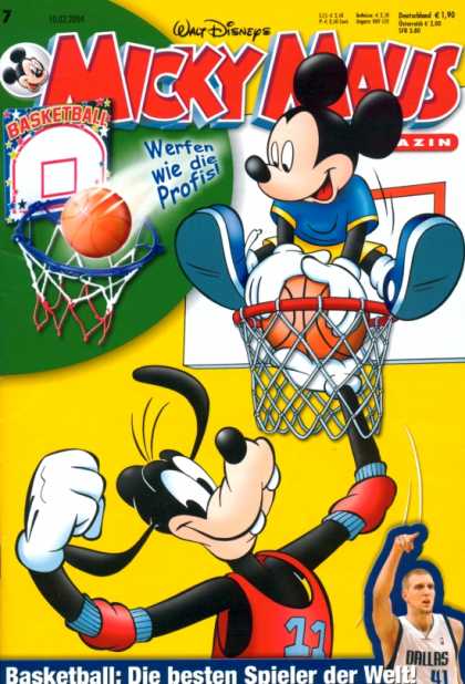 Micky Maus 2373 - German - Goofy - Basketball - Mavericks - Dallas