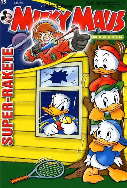 Micky Maus 2433 - Donald Duck - Tennisball - Broken Window - Tennis Racket - Nephews