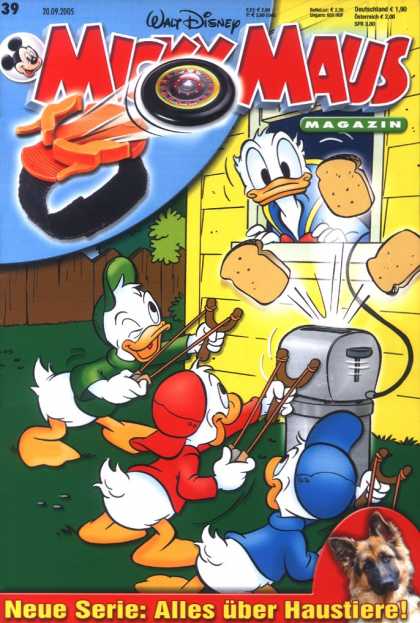 Micky Maus 2457 - Walt Disney - Donald Duck - Huey Dewey And Louie - Toaster - Sling-shots