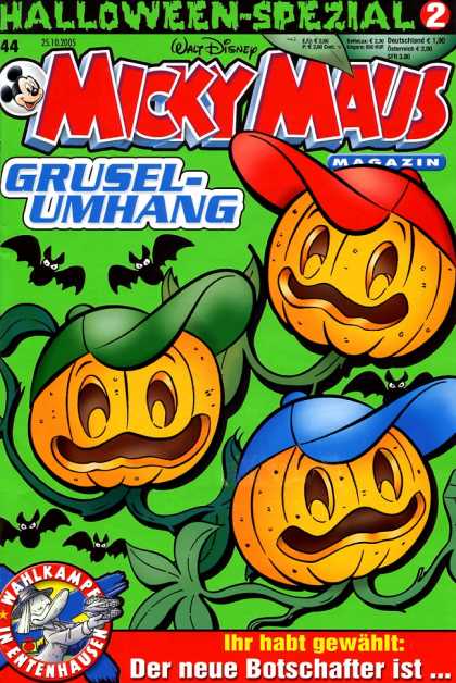 Micky Maus 2462 - Comic - Halloween - Walt Disney - Bats - Pumpkins