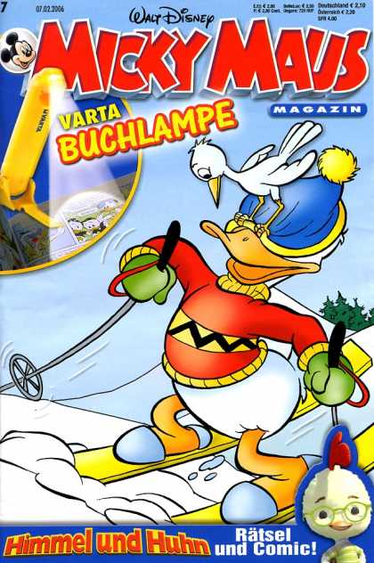 Micky Maus 2477 - Donald Duck - Skiing - Winter - Snow - Hat