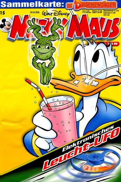 Micky Maus 2485 - Duck - Frog - Fizzy Pop - Straw - Disney