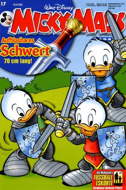 Micky Maus 2487 - Mickey Mouse - German - Sword - Knights - Ducks