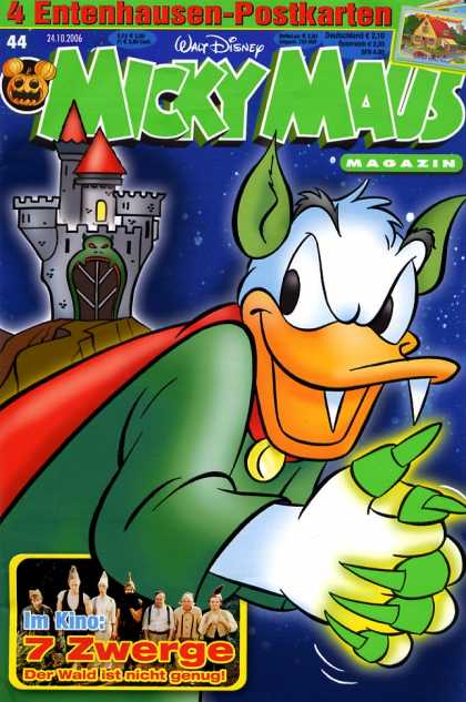 Micky Maus 2514 - Disney - Donald - Fangs - Dracula - Pumpkin
