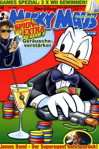 Micky Maus 2518 - Donald Duck - Micky Maus - Gambling - Cards - Martini