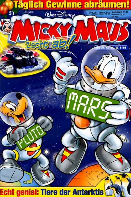 Micky Maus 2521 - Mickey Maus - Mars - Pluto - Space - Donald Duck