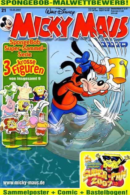 Micky Maus 2543 - Goofy - Sinking - Boat - Pail - Water