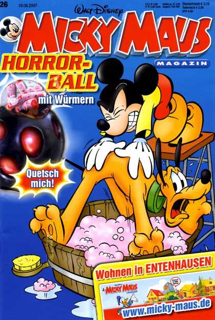 Micky Maus 2548 - Mickey Mouse - Pluto - Bath - Horror-ball - Bubbles