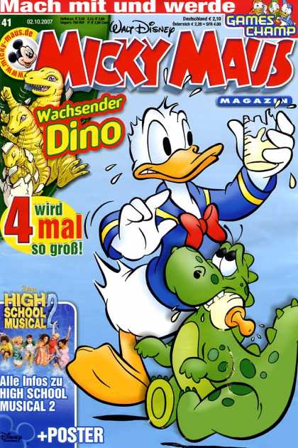 Micky Maus 2563 - Wachsender Dino - Mach Mit Und Werde - 4 Wird Mal So Grob - High School Musical 2 - Dinosaur Bites Baby Bottle