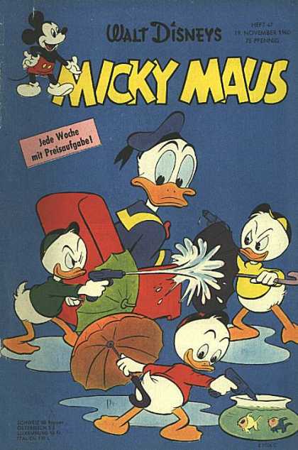 Micky Maus 257 - Donald Duck - Huey - Luis - Dewey - Water Pistol
