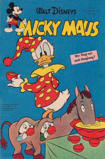 Micky Maus 270 - Walt Disney - Donald Duck - Clown Outfit - Punch Bowl - Horse Costume