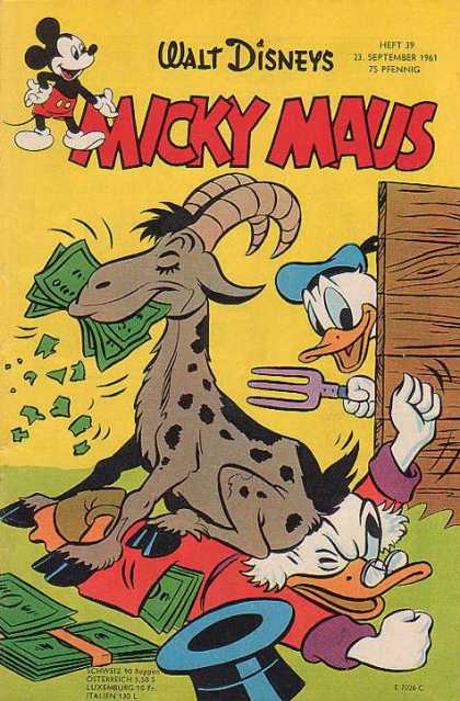Micky Maus 301 - Disney - Donald - Money - Goat - Uncle Scrooge