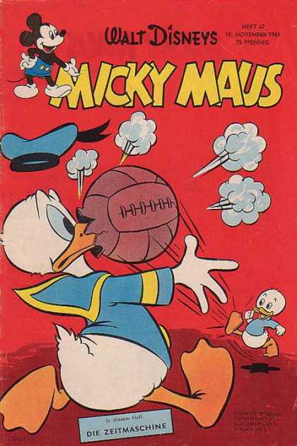 Micky Maus 309 - Walt Disney - Mikey Mouse - Die Zeitmaschine - Ball - November
