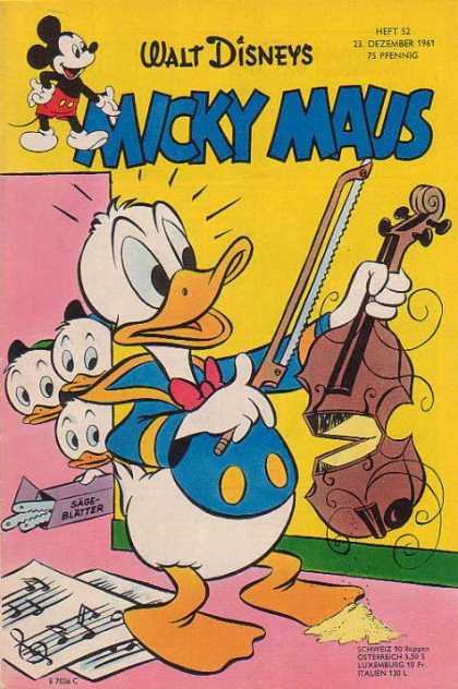 Micky Maus 314 - Saw - Violin - Ducks - Yellow - Strings