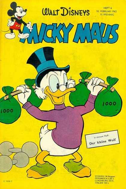 Micky Maus 321 - Walt Disney - German - Scrooge Mcduck - Der Kleine Wolf - Mickey Mouse