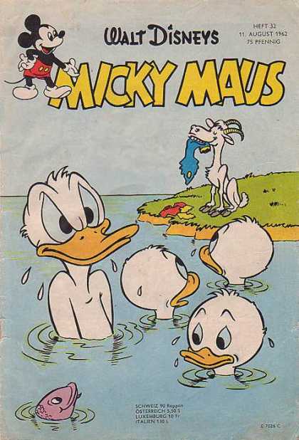 Micky Maus 347 - Donald Duck - Huey - Dewey - Louie - Goat