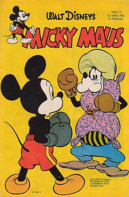 Micky Maus 379 - Walt Disney - Goofy - Pillow - Boxing Gloves - Rope