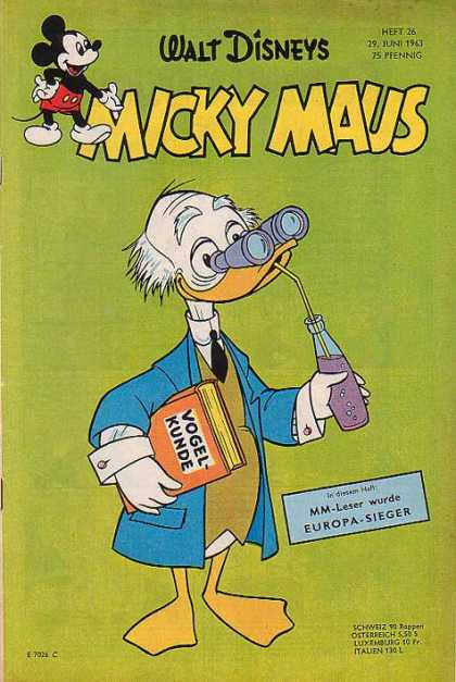 Micky Maus 393 - Walt Disney - Binoculars - Blue Coat - Black Tie - White Duck
