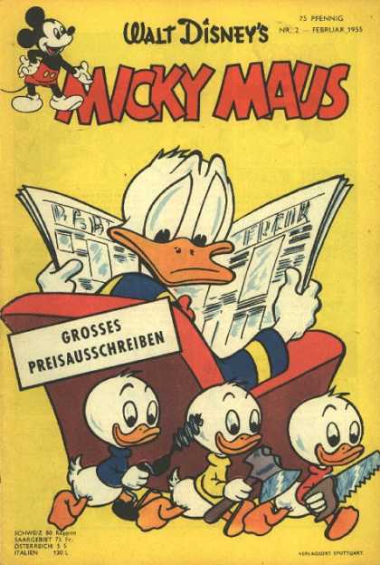 Micky Maus 42 - Mickey Mouse - Walt Disney - German - Donald Duck - Newspaper