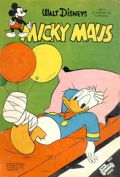 Micky Maus 427 - Walt Disney - Donald Duck - Pillow - Bed - Cast