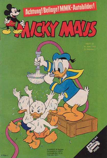 Micky Maus 439 - Donald Duck - Shower - Nephews - Stainer - Water Tube