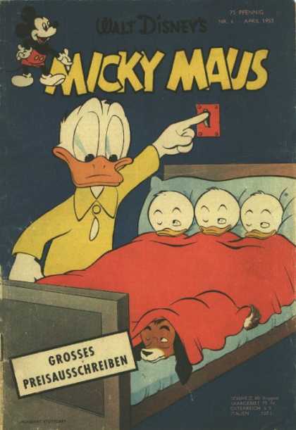 Micky Maus 44 - Walt Disney - Donald Duck - Dog - Light - April