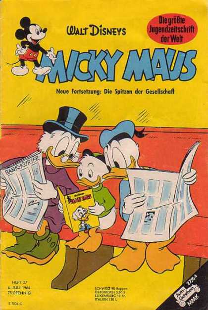 Micky Maus 446 - Disney - Donald - Duck - Mouse - German