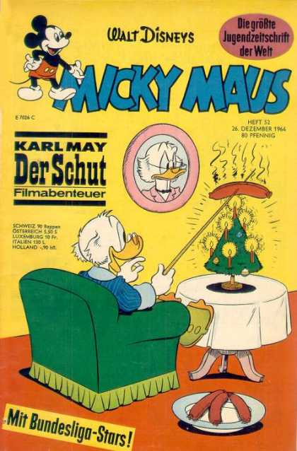 Micky Maus 471 - Karl May - Hot Dog - Christmas Tree - German - Candles