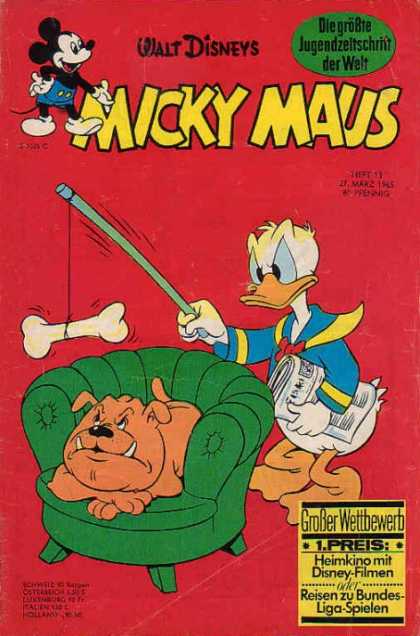 Micky Maus 484 - Walt Disney - Duck - Mouse - Bone - Dog