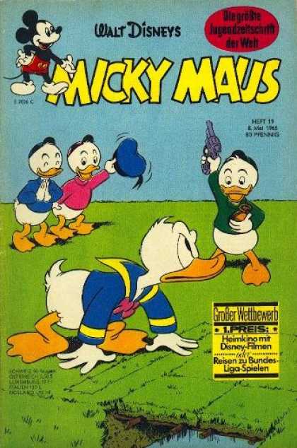 Micky Maus 490 - Donald Duck - Donalds Three Nephews - 1965 - Gun - Grober Wettbewerb