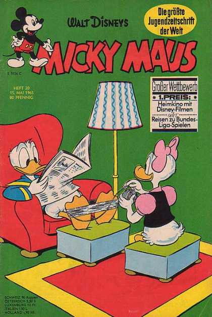 Micky Maus 491 - Walt Disney - Micky Maus - 15 Mai 1965 - Donald Duck - Daisy Duck