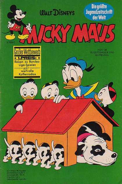 Micky Maus 509 - 18 September 1965 - Donald Duck - Spotted Dog - Dog House - Nephews