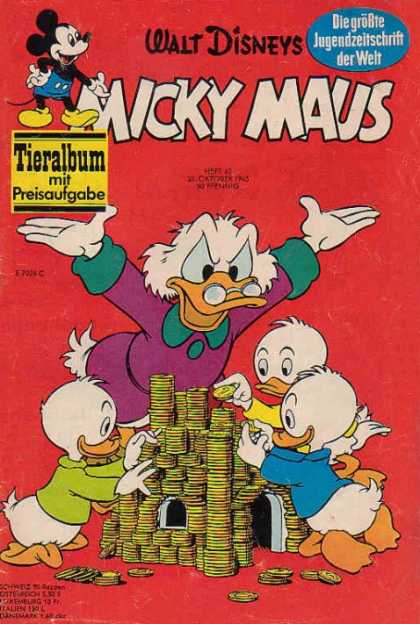 Micky Maus 514 - Huey - Dewey - Louie - Uncle Scrooge - Money Pile