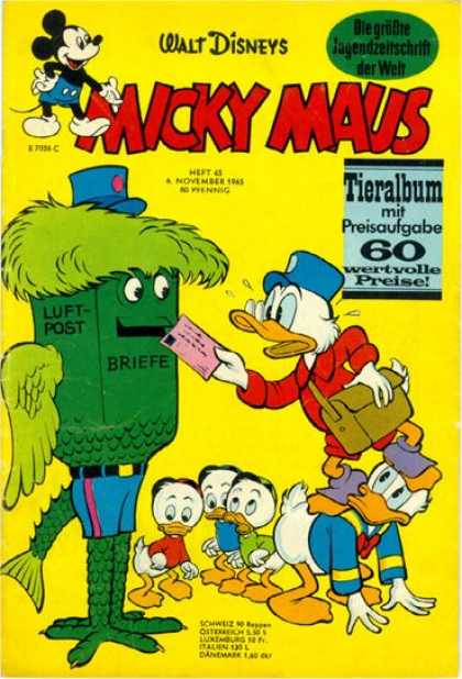 Micky Maus 516 - Scrooge Mcduck - Donald Duck - Huey Louie And Dewey - Flying Fish Mailbox - Letter Carrier
