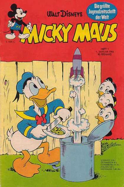 Micky Maus 524 - Disney - Disney Comics - Mickey Mouse - Donald Duck - Rocket