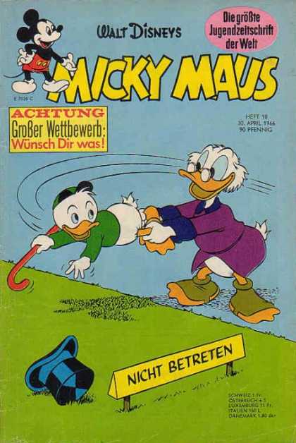 Micky Maus 541 - Hat - Walt Disney - Uncle Scoorge - Walking Stick - Glasses