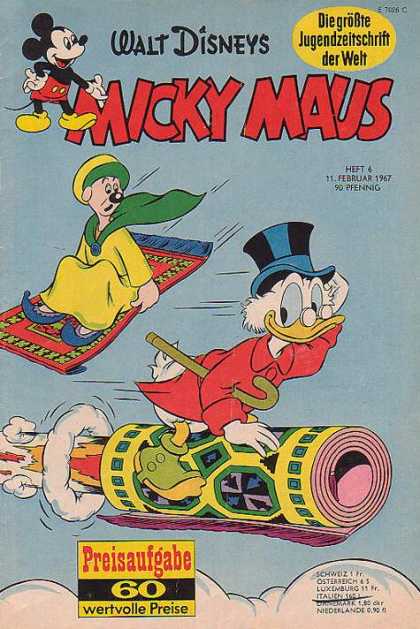 Micky Maus 582 - Mice - Carpet - Rare Comic - Ducks - Classical