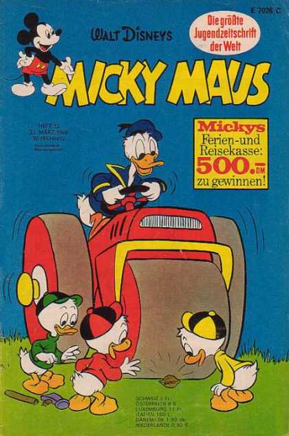 Micky Maus 640 - Micky Maus - Donald Duck - Walt Disney - Huey Duey Luey - Steam Roller