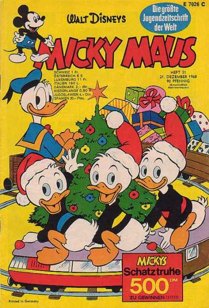 Micky Maus 679 - Walt Disney - Donald Duck - Christmas Presents - Christmas Tree - Toy Train