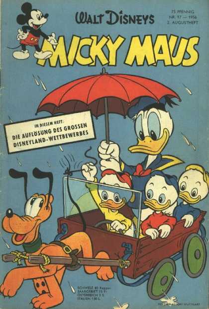 Micky Maus 69 - Walt Disney - Ducks - Guffy - Rain - Umbrella