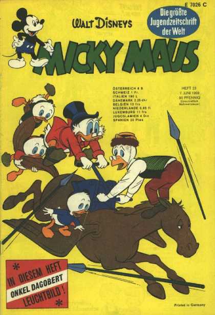Micky Maus 703 - Walt Disneys - Scrooge - Spear - Horse - Printed In Germany