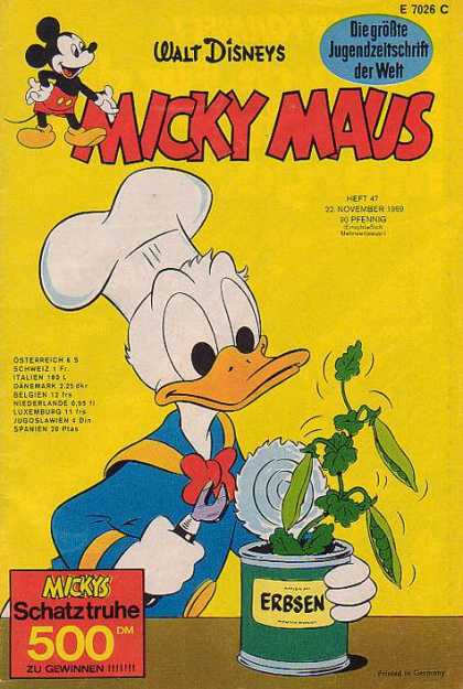 Micky Maus 727 - Donald - German - Erbsen - Walt Disney - Chef