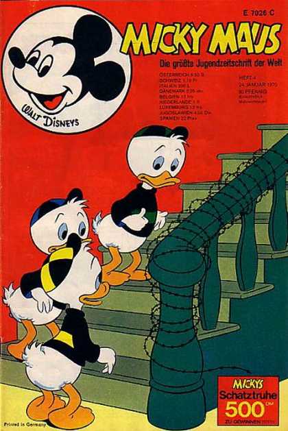 Micky Maus 736 - Huey - Dewey - Louie - Barbed Wire - Staircase