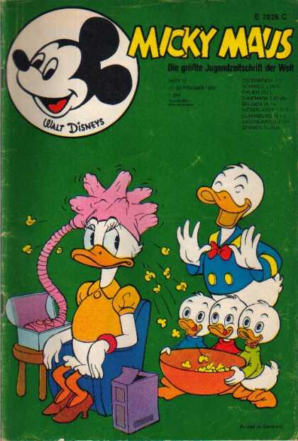 Micky Maus 769 - Donald Duck - Hair Dryer - Popcorn - Bowl - Laughing